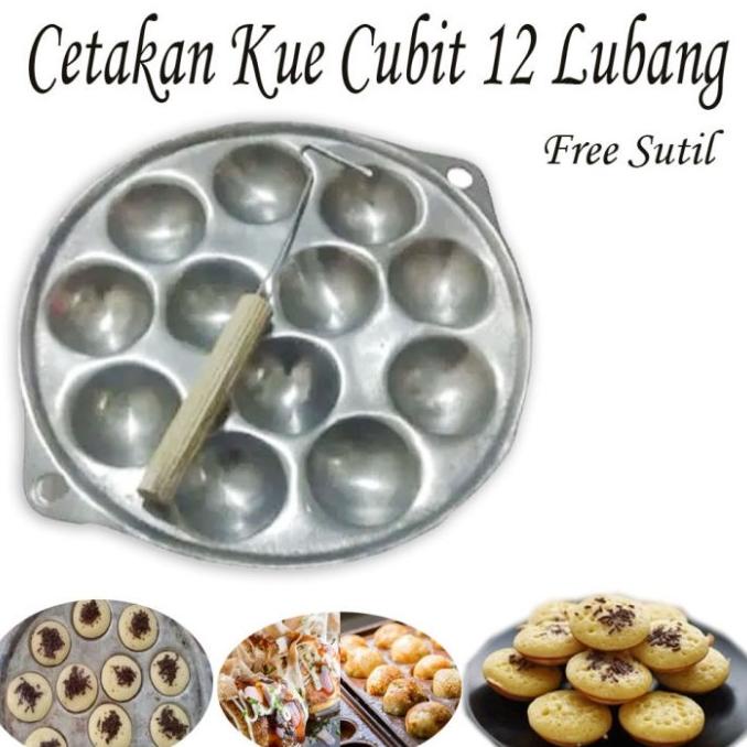 Telfon Wajan Bulat Mini Alat Masak Kue Roti Cubit Telur Ceplok Dadar