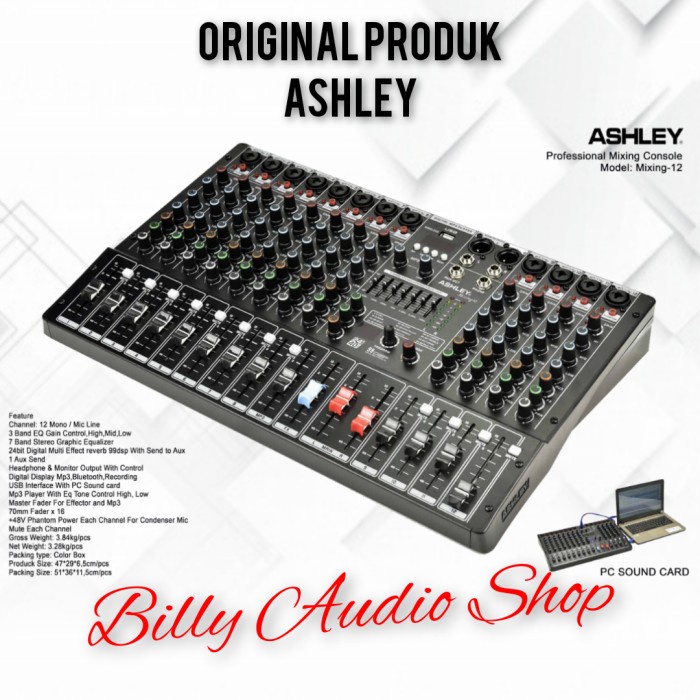 Mixer Ashley Mixing 12 / Mixer Audio Ashley Mixing12 12 Channel