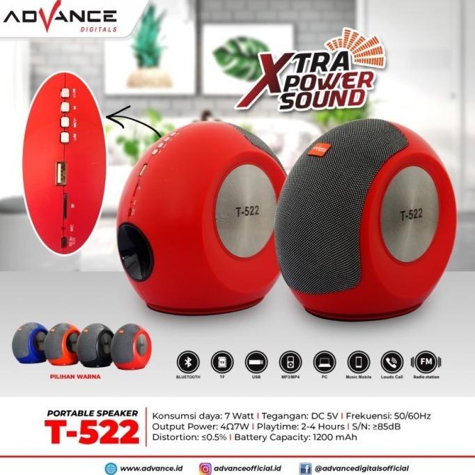 Speaker Bluetooth Music Box T522 Advance T-522