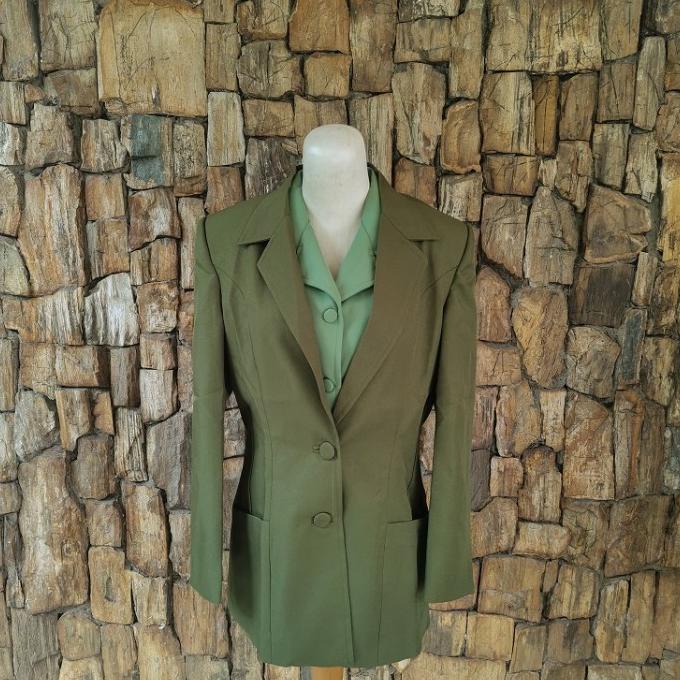 BAJU JAS BLAZER PSU SERAGAM PERSIT SRITEX PUSAT KULIT JERUK