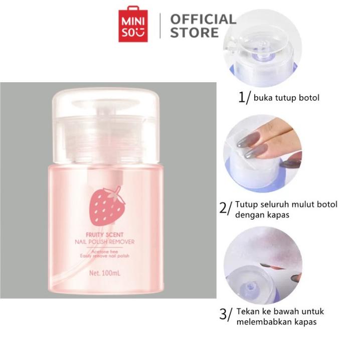 Miniso Nail Polish Remover Pembersih Kutek Penghapus Kutek Cat Kuku Original