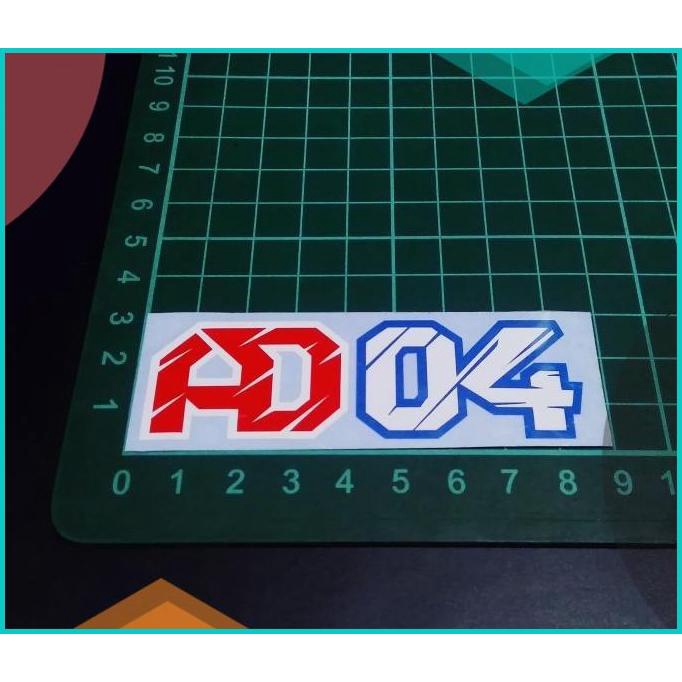 

Cutting Sticker AD 04 Andrea Dovizioso 04 9cm 20JVLZ3 perkakas Z