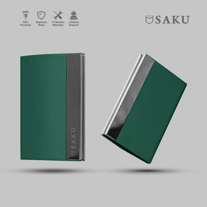 

Promo Dompet Kartu Nama Saku Kotak Kartu Nama Kulit Business Card Holder Grn