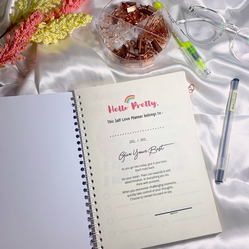 

Self Love Planner Book Spiral / General Journal / Notebook Diary / Agenda