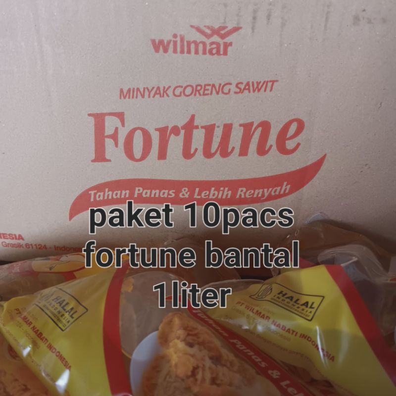 

paket 10pcs minyak goreng fortune bantal 1L