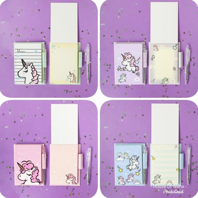 

Terlaris Dream A Unicorn Memopad With Pen - Buku Memo Dgn Pulpen Berkualitas