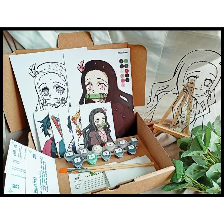 

DISKON DEMON SLAYER/KIMETSU NO YAIBA GLASS PAINTING KIT !!!!
