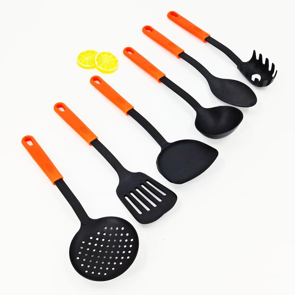 Cod Set Sutil Irus Teflon Gagang Warna 6Pcs Grosir