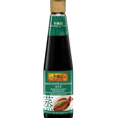 

ern LEE KUM KEE SEAFOOD SEASONED SAUCE 410 ML SAUS KECAP KUKUS IKAN HALAL