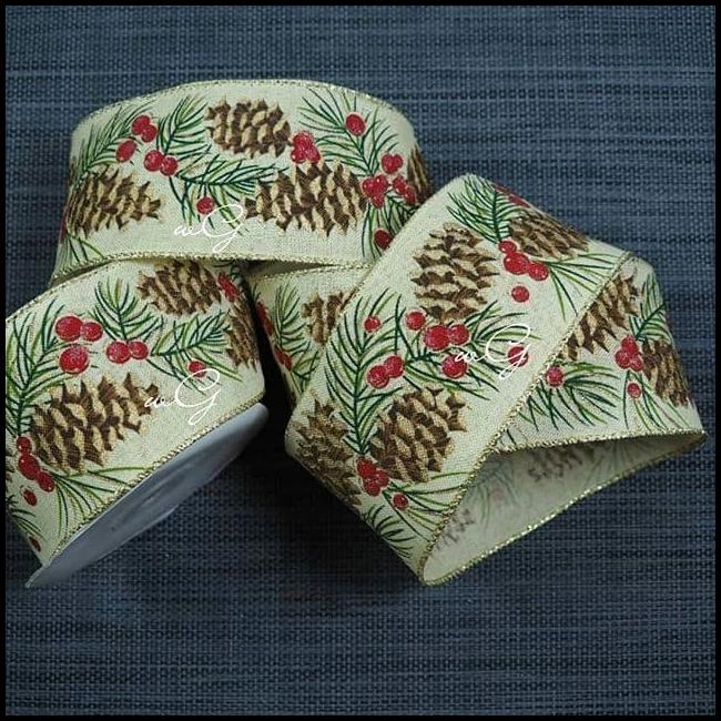

HOT DEAL PITA GONI BUAH PINUS; LEBAR = 6.3 CM ; 1 ROLL = 10 YARD