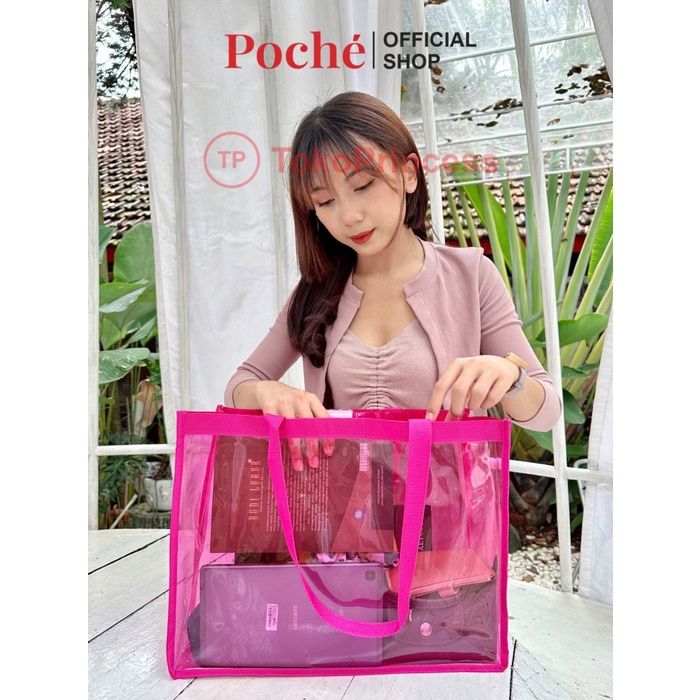 TAS PLASTIK / TOTE BAG / TAS PVC / TRANSPARANT BAG / BEACH BAG