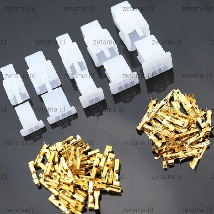 Soket Motor Kecil Konektor Skun Motor + Skun Male Female 2,8mm