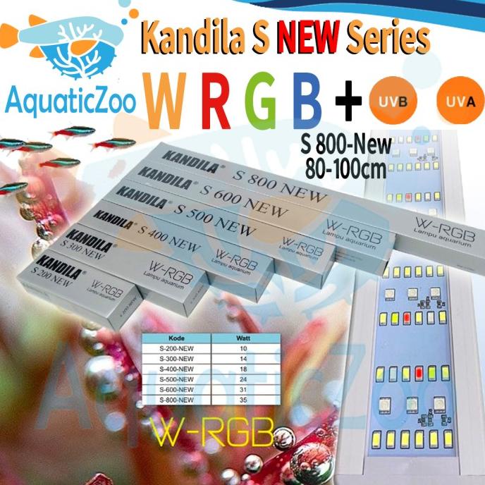 mit Kandila S800NEW S 800 NEW WRGB S800 SNEW Lampu Aquascape LED Aquarium