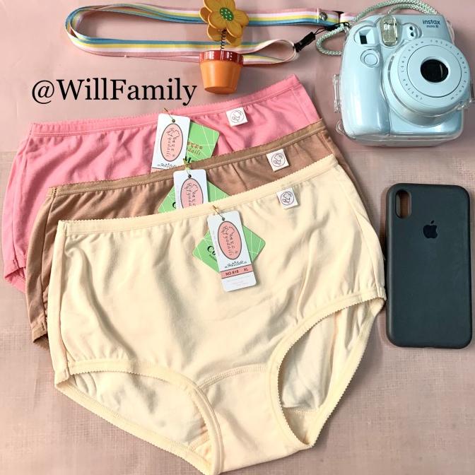 Celana dalam Yadaili/ CD wanita/ katun/size XL/6pc