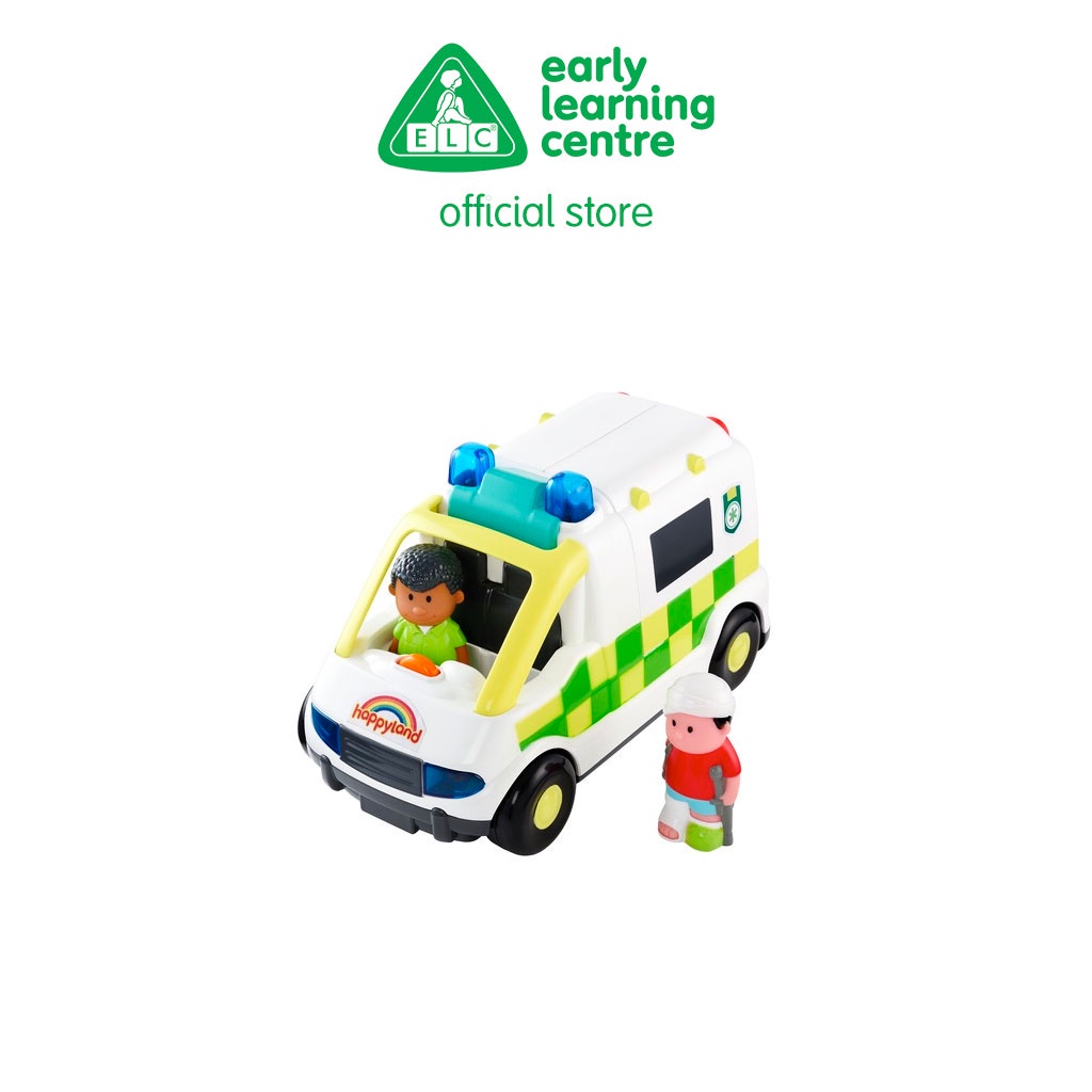 ELC Happyland Lights And Sounds Ambulance - Mainan Mobil Mobilan Ambulans Anak