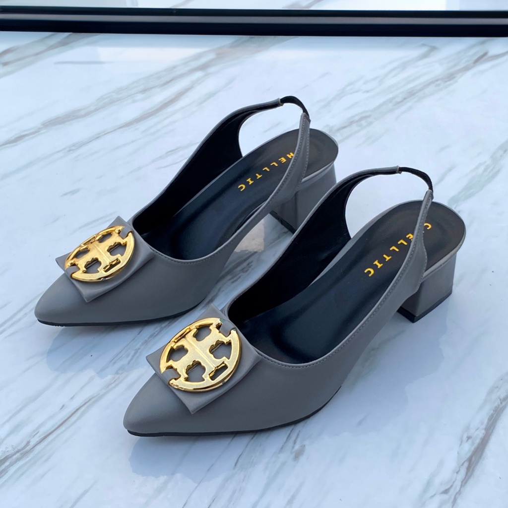 Hils Mewah Elegan Hails Sendal Hitam Putih Heels Hils Cewek Hells High Heels Wsnita Haighils Highhee