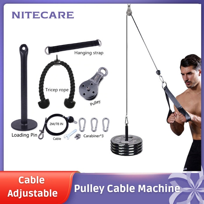 [COD] Set Tali Catrol Alat Katrol Fitness Gym Di Rumah Untuk Pemula Aman Limited
