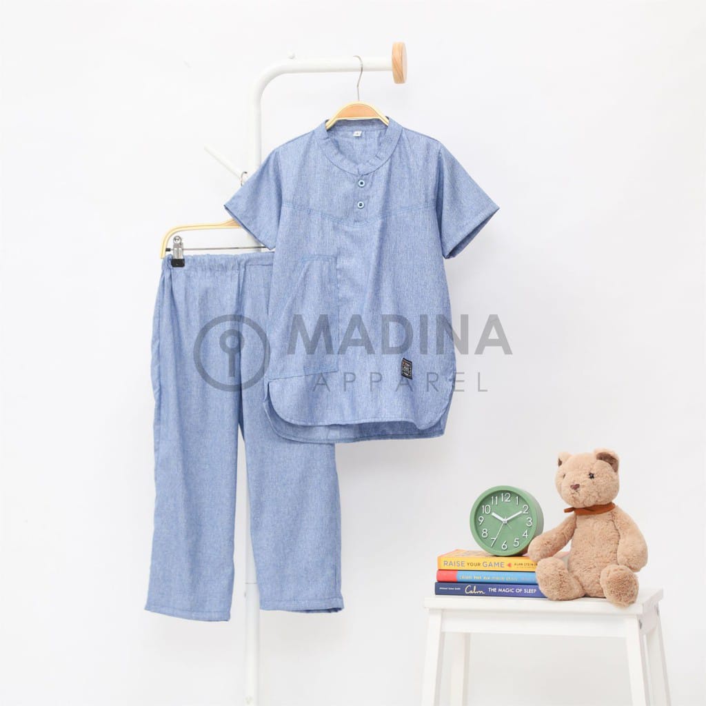 Koko Anak Laki Laki Setelan Umur 2-12 Tahun Baju Muslim Anak Polos Basic