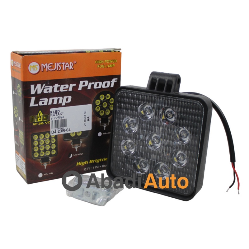 Fog Lamp Kotak 9 Led (127X109X20Mm) (Sfo-Ms-402) Ms