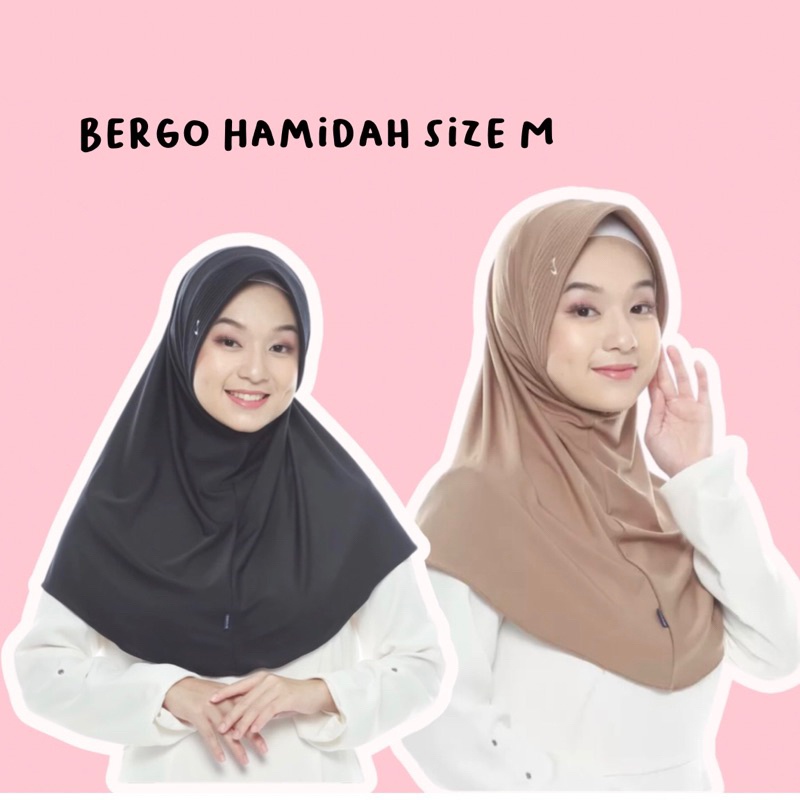 JILBAB BERGO HAMIDAH UKURAN M ORIGINAL / JILBAB INSTAN PREMIUM / JILBAB DAILY / JILBAB SPORT
