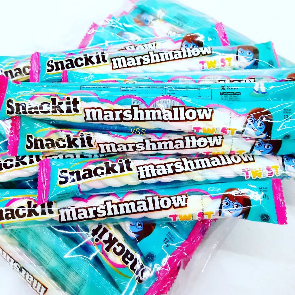 

Snackit Snack It Marshmallow Twist 1 Pack isi 15pcs @15 gram