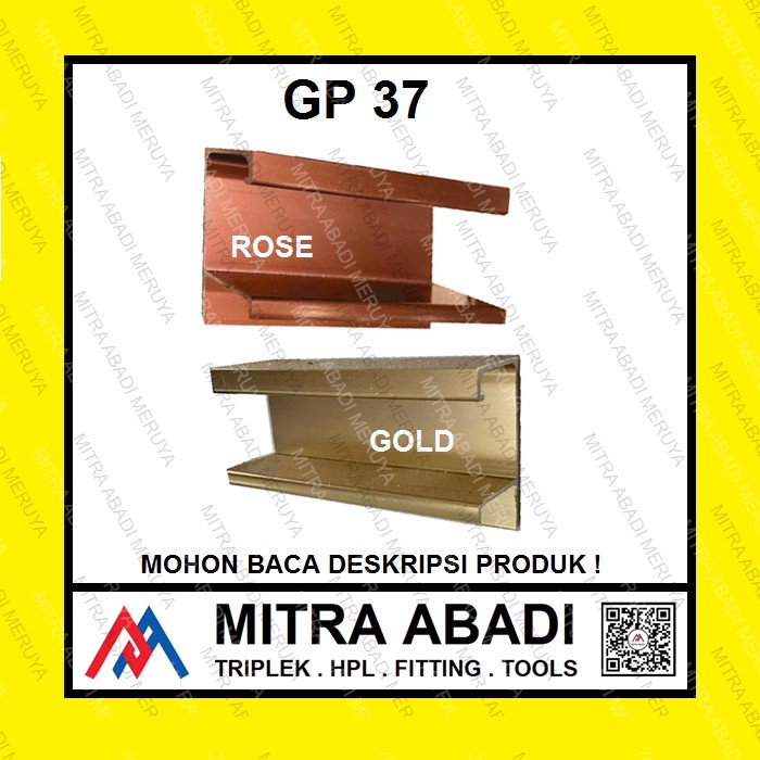 Promo Profil Frame Handle Alumunium Aluminium Huben Gp 37 Gp37 Gp-37