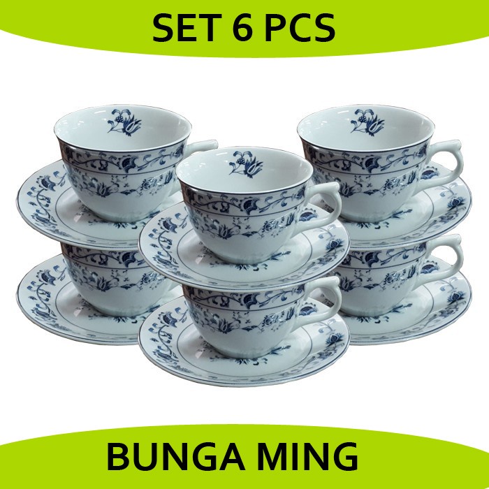 Terbaru 1 Set 6 Pcs Cangkir Keramik/Cangkir Porcelain/Cangkir Teh/Cangkir Kopi Promo Terlaris