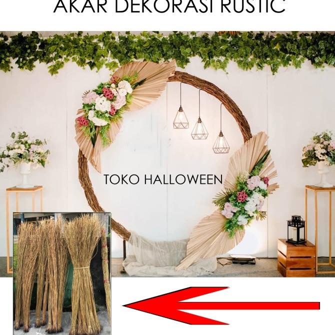 Akar Dekorasi Rustic Wedding Dan Lamaran Backdrop Kode 392