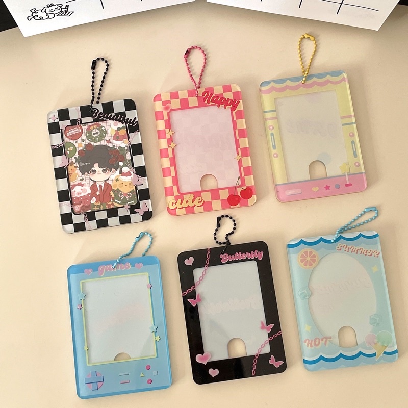 [Ready] Acrylic Photocard Holder / Id Card Pc Holder Kpop Nct Blapink Bts Exo Txt Enhy
