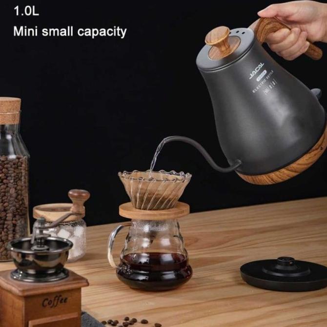 Teko Leher Angsa Listrik Elektrik Ketel Pemanas Air Gooseneck Kettle Baranggjualan