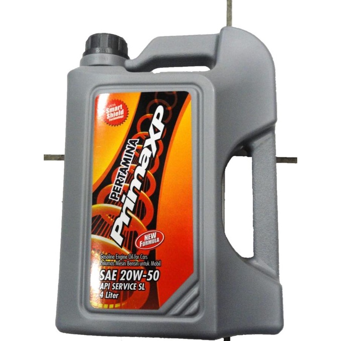 Gratis Ongkir MESRAN Prima XP 20W-50 API SL Oli Pelumas Mesin Mobil 4L 20w50 Galon Kualitas Terbaik 