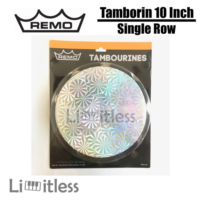 Tamborin - Tamborin Remo 10 Inch Single / Double Row Tambourine Original