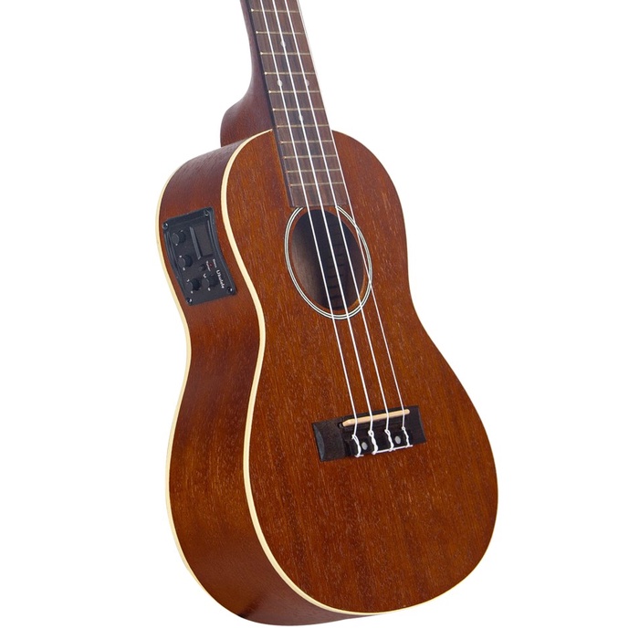 Ukulele - Ukulele Elektrik Mandalika Concert Coklat Tua Bonus Lengkap