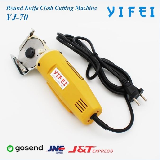 

Mesin Potong Kain Kecil Yifei Yj-70/Round Knife Cloth Cutting Machine