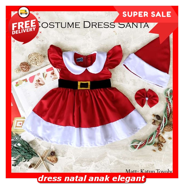 Dreas Snak 7 Taun Terbaru Dress Natal Anak Perempuan Import Baju Natal Anak Perempuan 11 Tahun Chris