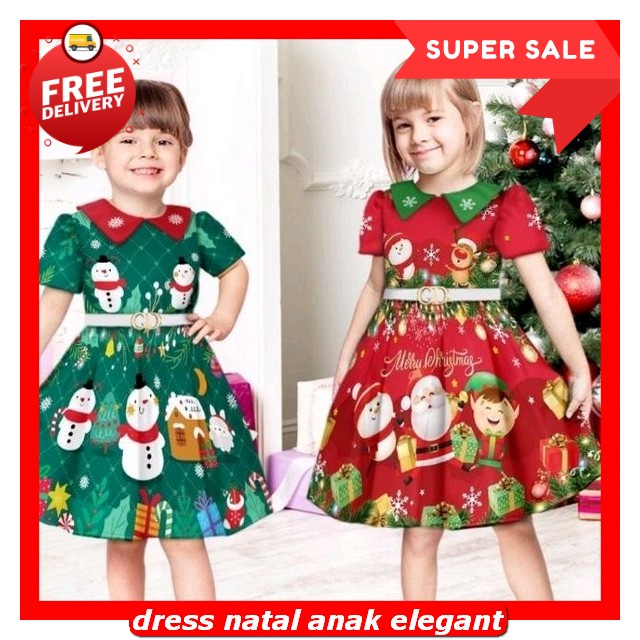 Dress Natal Anak Perempuan Import Dreas Snak 7 Taun Terbaru Dress Pesta Mewah Import Dres Tutu Znak 