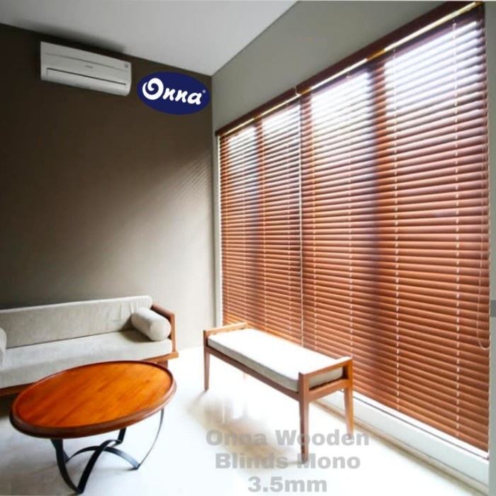 Promo Onna / Wooden Blind / Tirai Kayu / Tirai Jendela / Jendela Kayu