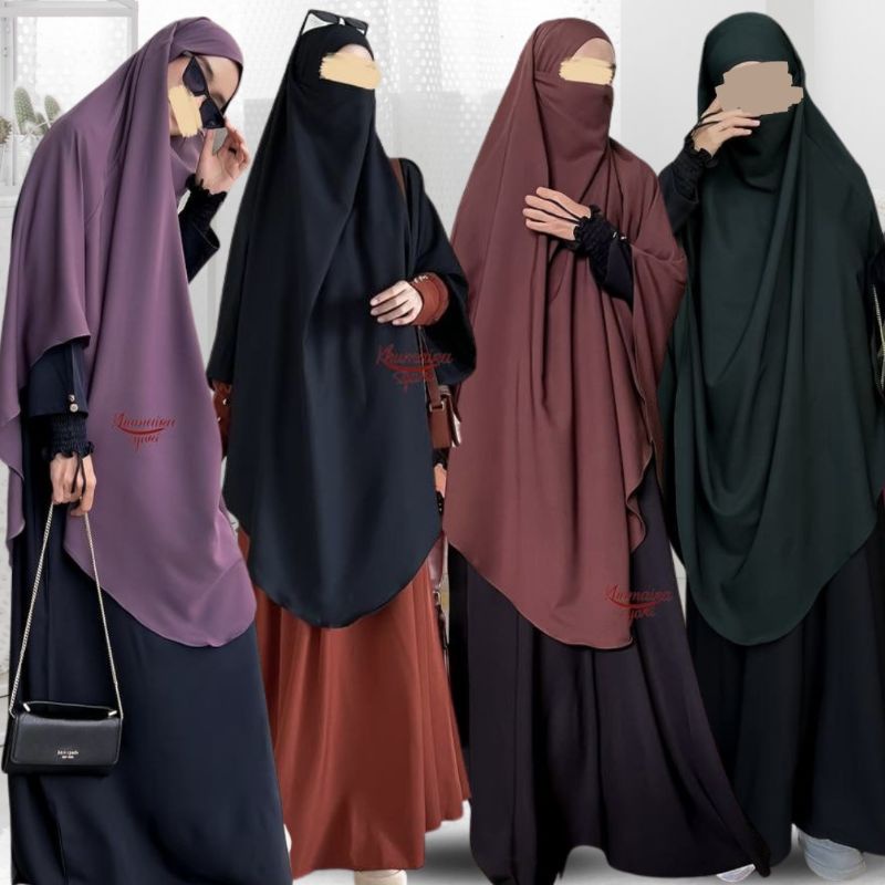 STYLISH HIJAB DAILY LULA FK INSTAN NONPED & EMIRA FK INSTAN SOFTPED BY KHUMAIRA SYAR'I TERBARU /