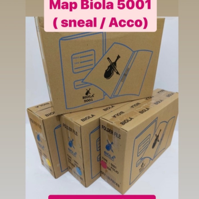 

Asli Map Biola 5001 Snel /Acco (1 Karton Isi 50 Lembar) Garansi