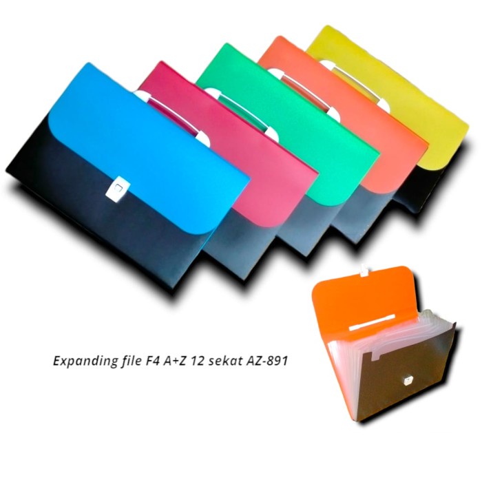 

Ready Map Dokumen Sekat 12 Poket Expanding File Folio Gagang Az-892 / Az-891 New Original