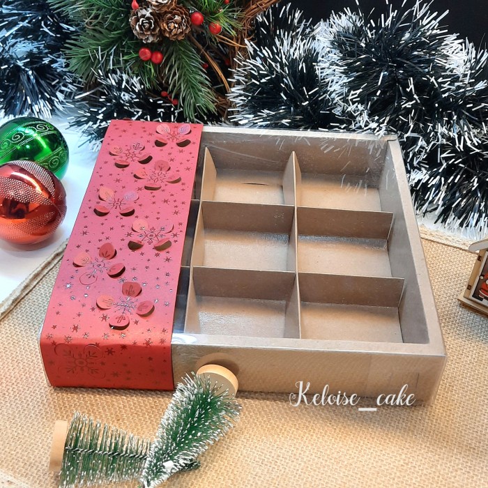 DUS/BOX NASTAR/PIE/MOONCAKE SEKAT 9 + PAPERBELT CHRISTMAS/ NATAL