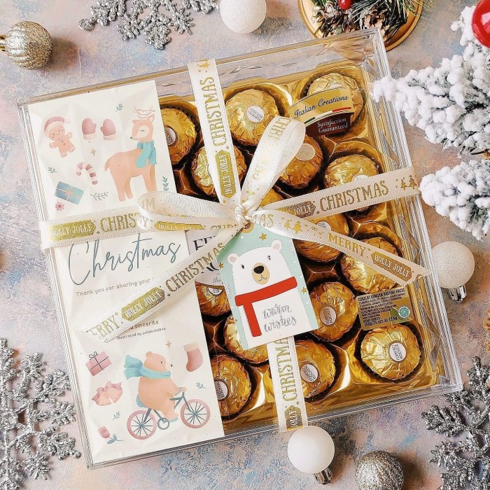 Hariya Kotak Hampers Natal Kotak Kado Natal Kotak Cookies Natal Hampers Xmas