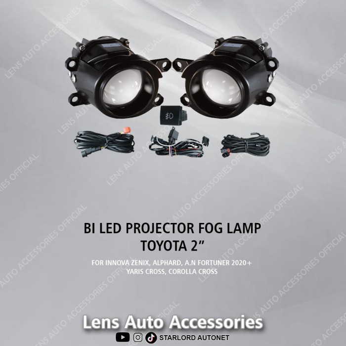FOGLAMP BILED PROJECTOR FOG LAMP TOYOTA 2" termurah