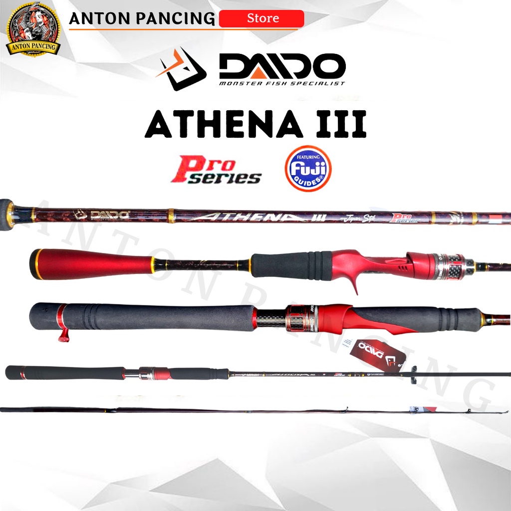Joran Pancing Daido Athena 3 Pro Series Spinning/Casting BC New Fuji Carbon Solid 180 cm 4-12 lb s/d 10-20 lb X-Wrap carbon