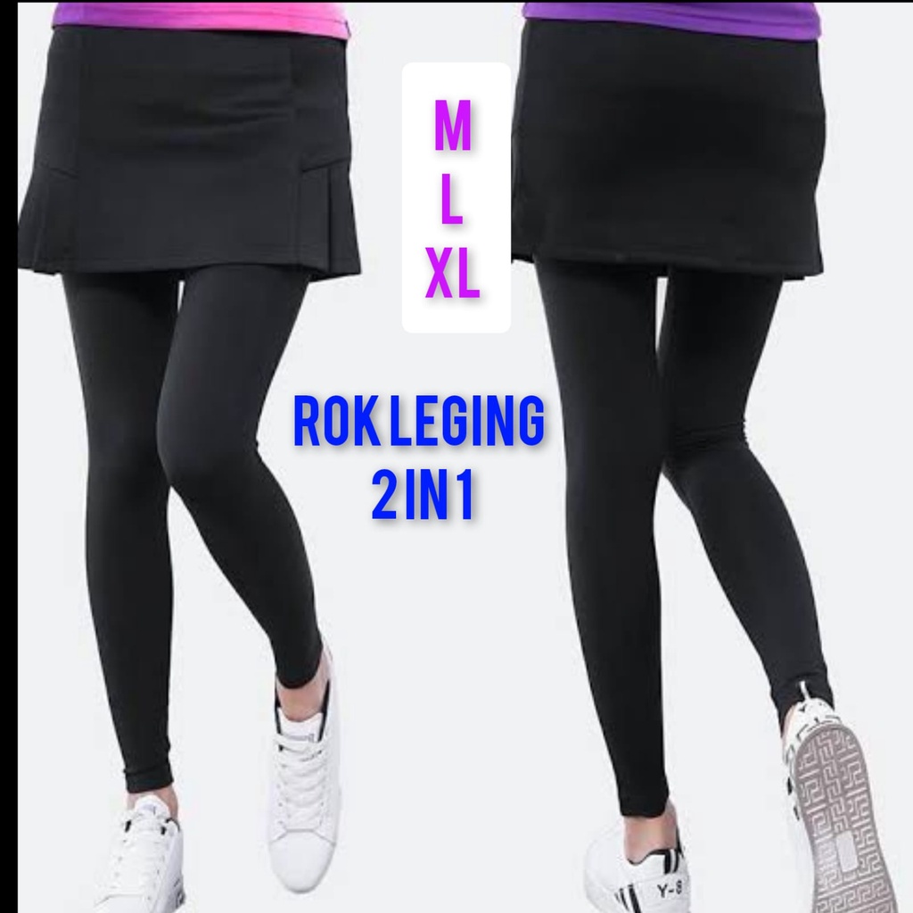 leging dan rok 2 in 1 rok leging rok leging panjang leging rok olahrga rok leging sport