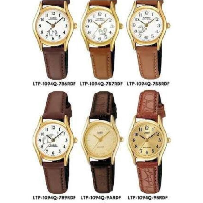 BAYAR DITEMPAT jam tangan casio wanita /JAM TANGAN WANITA/STRAP WATCH/TALI KULIT JAM