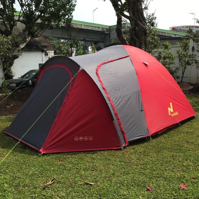 Tenda camping tendaki moluccas 6 pro kapasitas 6 orang frame fiber