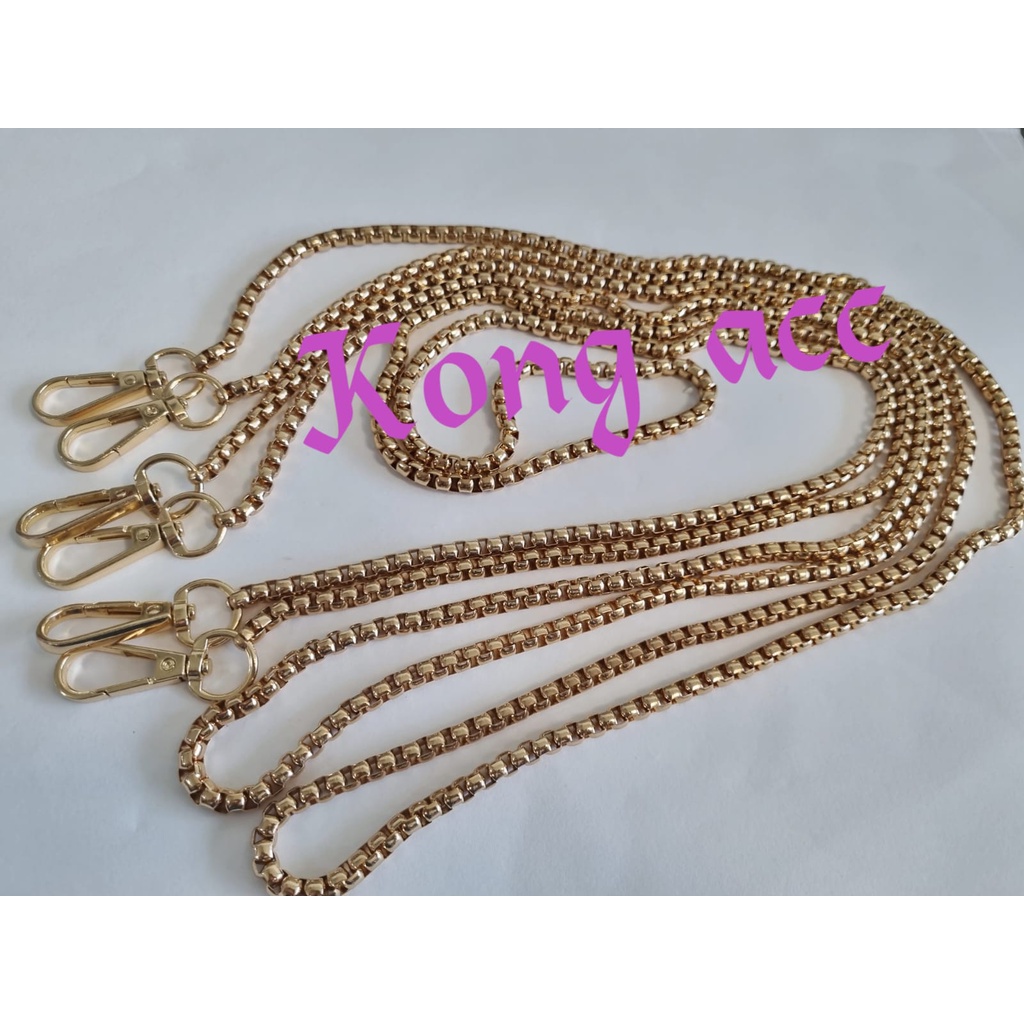 Tali Rantai Tas besi/ Tali Rantai Ulir Premium / CANTOLAN BESAR ( 40 - 120 CM)