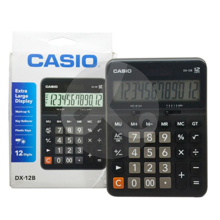 

Calculator Casio Kalkulator Dekstop DC-12M, MC-12M, DX-12B, DX-120B