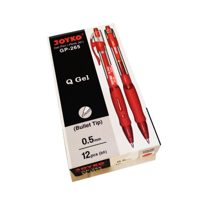 

Pulpen Joyko QGel GP 265 Merah 0.5mm Pulpen Gel Joyko Cetek Merah 1pcs